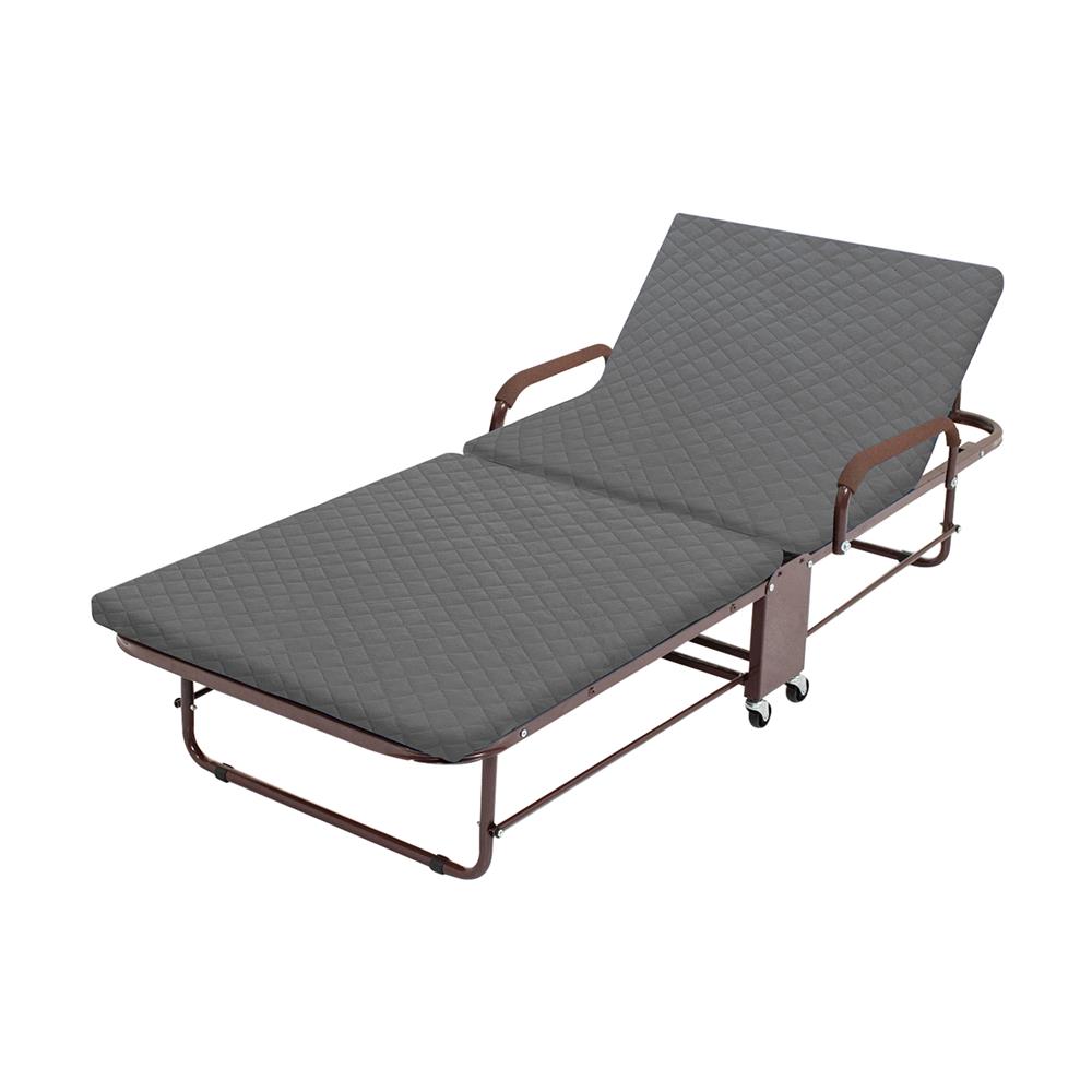 เตียงพับพร้อม TOPPER THAIBULL OLT235-90H สีเทา