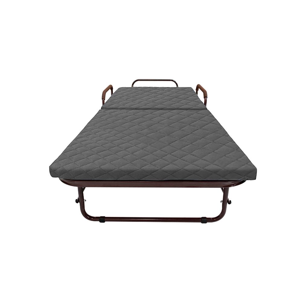 เตียงพับพร้อม TOPPER THAIBULL OLT235-90H สีเทา