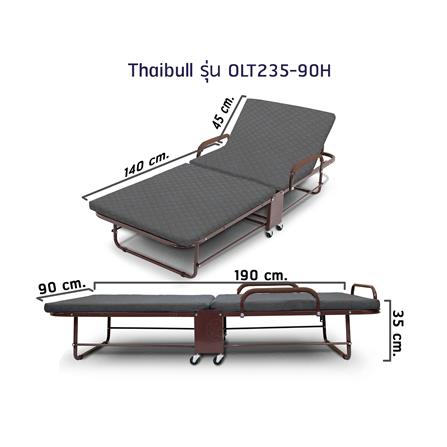 เตียงพับพร้อม TOPPER THAIBULL OLT235-90H สีเทา_7