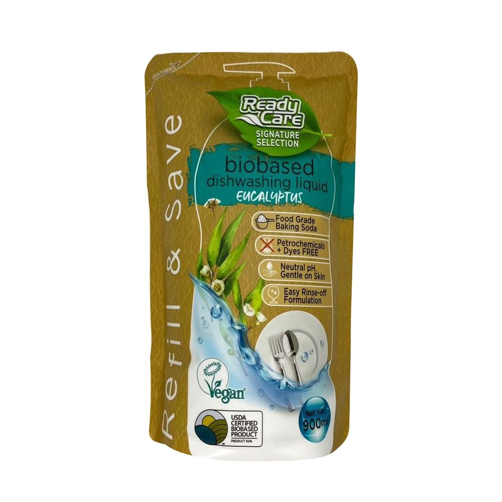 รีฟิลน้ำยาล้างจาน READY CARE 900 มล. EUCALYPTUS