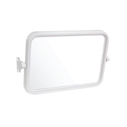 กระจกพลาสติกบานเดี่ยวเหลี่ยม ELEGANCE EG-9599 สีขาว_0