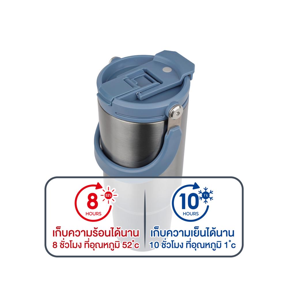 แก้วน้ำสุญญากาศ SEAGULL READY TO GO 0.9 ลิตร สีน้ำเงิน