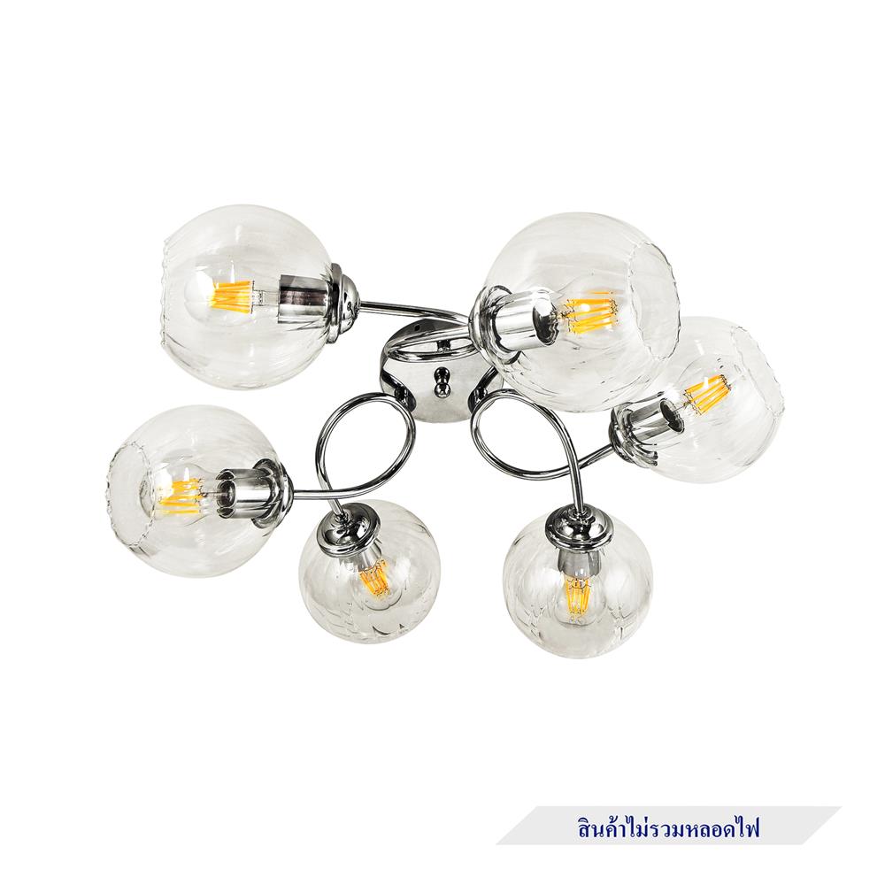 ไฟถาด CARINI C230430-6 สีใส/เงิน 6 หัว