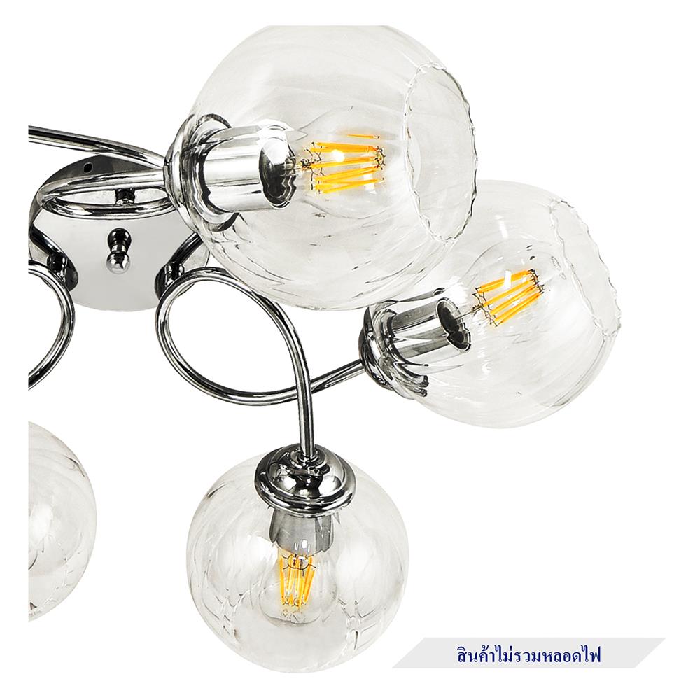 ไฟถาด CARINI C230430-6 สีใส/เงิน 6 หัว