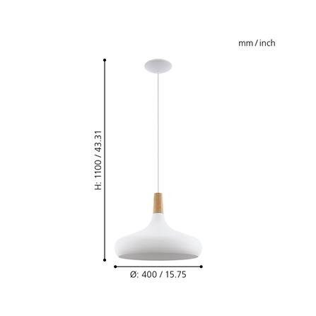 ไฟช่อ EGLO SABINAR 96983 สีขาว 1 หัว_2