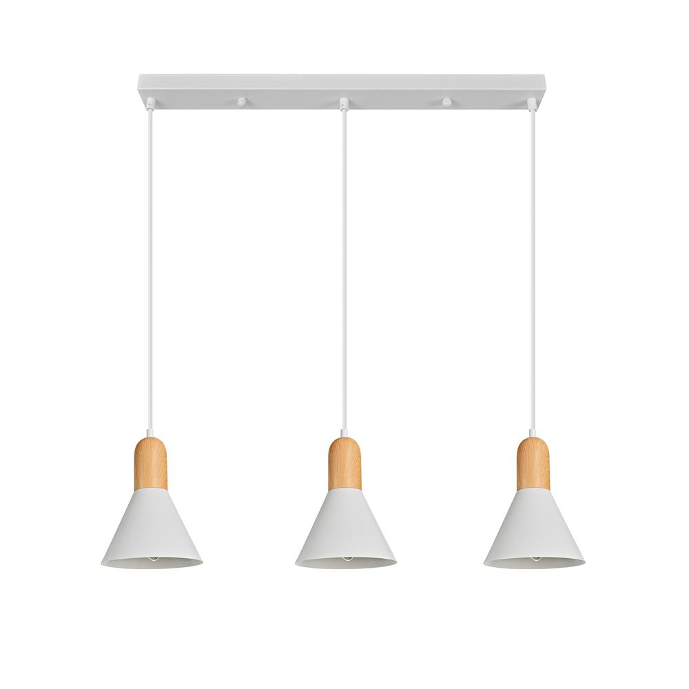 ไฟช่อ CARINI P230716-3 สีน้ำตาล/ขาว 3 หัว