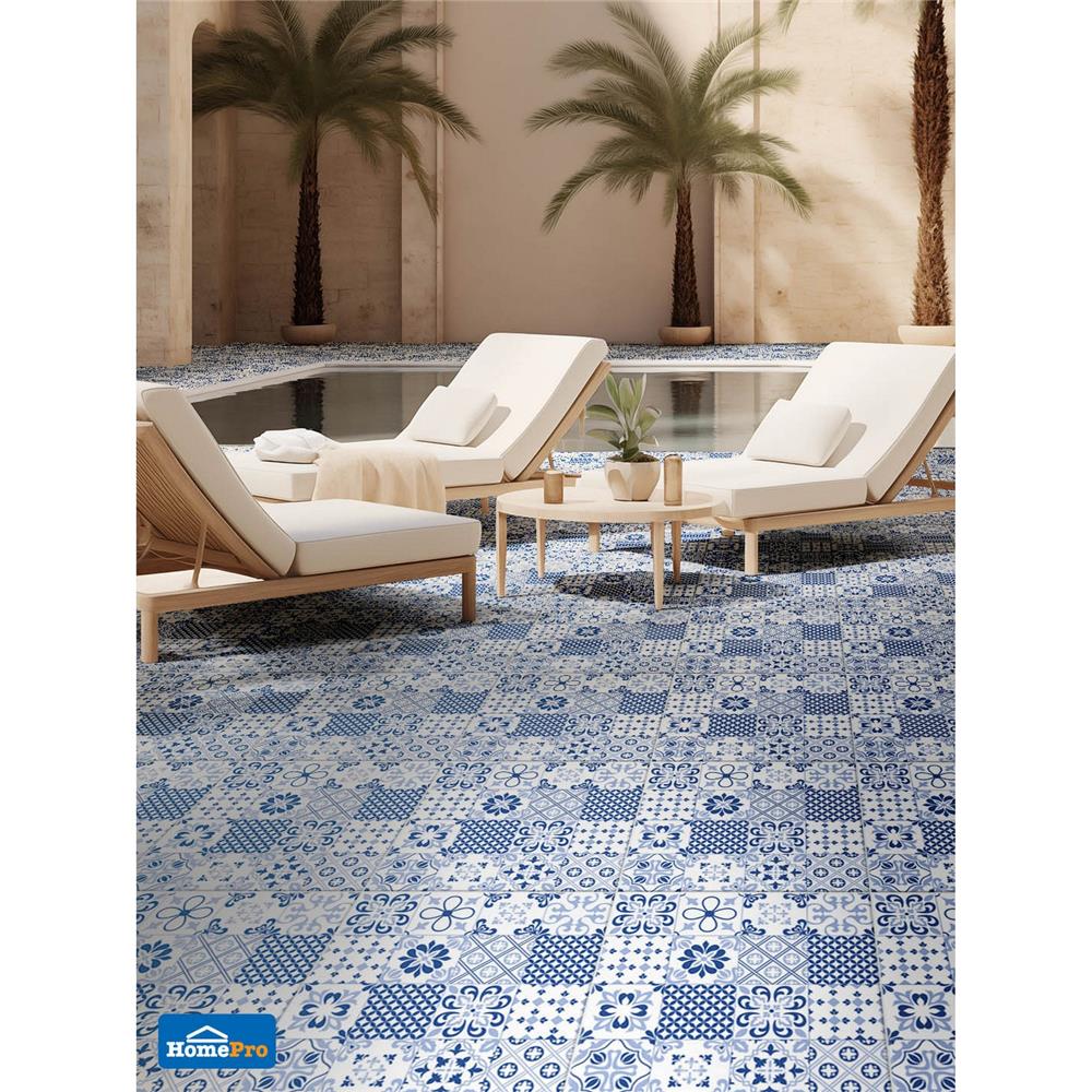 กระเบื้องพื้น 16x16 นิ้ว DURAGRES เปเรซ ฟ้า A 0.96 ตร.ม.