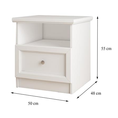 ตู้ข้างเตียง 1 ลิ้นชัก FURDINI HELENA สีขาว_5