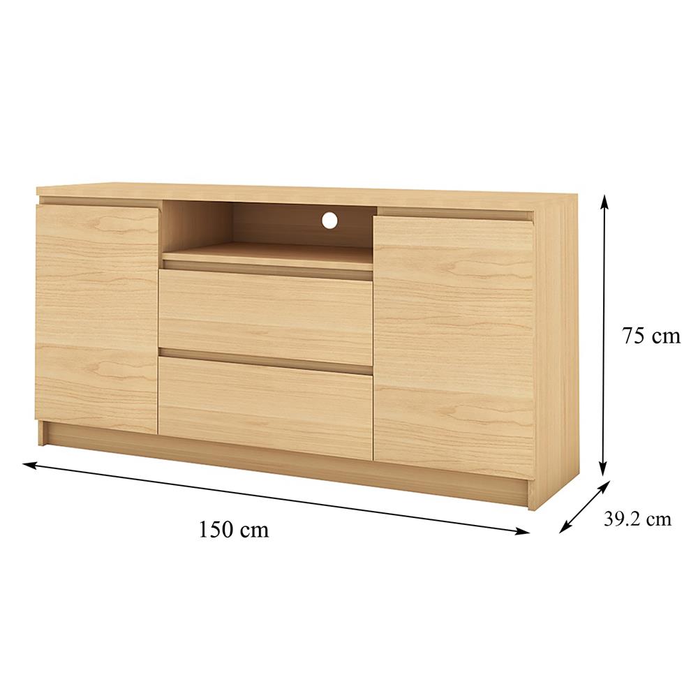 ตู้วางทีวี FURDINI PSP-6178 150 ซม. สีโอ๊ค