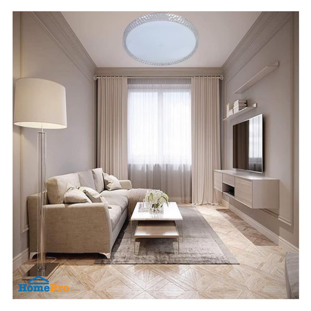 ไฟเพดาน LED SYLVANIA OVALO CRYSTAL RING 16 นิ้ว 36 วัตต์ DAYLIGHT/COOL WHITE/WARM WHITE สีขาว