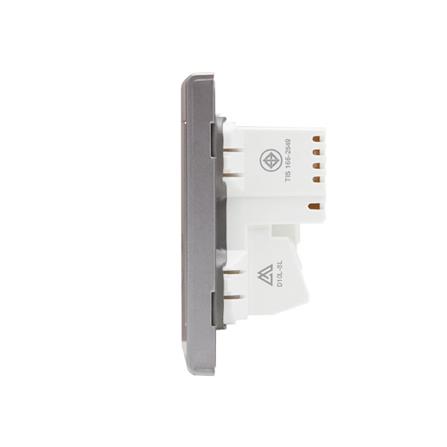 ชุดเต้ารับเดี่ยว 3 ขา SAHN D10L-SL สีเงิน_4