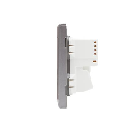 ชุดเต้ารับเดี่ยว 3 ขา SAHN D10L-SL สีเงิน_5