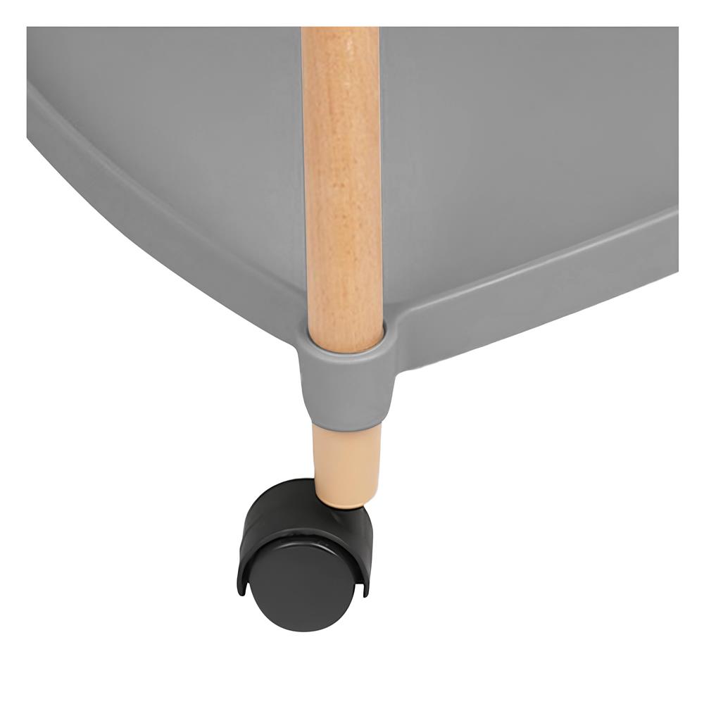 ชั้นวาง 2 ชั้น มีล้อ STACKO FOREST 47x31x52 ซม. สีเทา