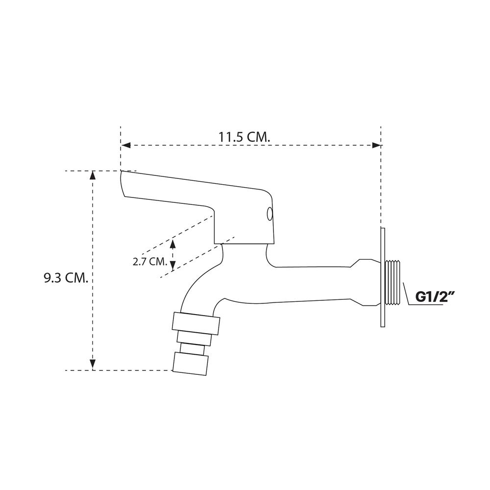 ก๊อกล้างพื้น 1 ทาง DONMARK GL-5117