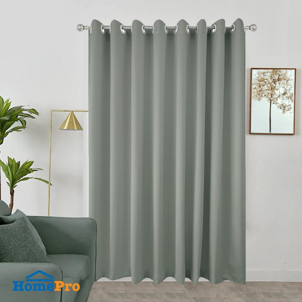 ผ้าม่าน EYELET HOME LIVING STYLE TROOPER UV 270X220 ซม. สีเทา
