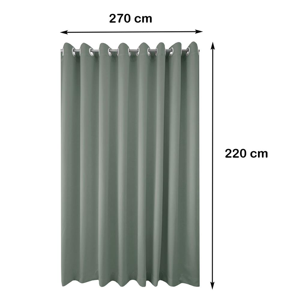 ผ้าม่าน EYELET HOME LIVING STYLE TROOPER UV 270X220 ซม. สีเทา