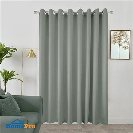 ผ้าม่าน EYELET HOME LIVING STYLE TROOPER UV 270X220 ซม. สีเทา_4