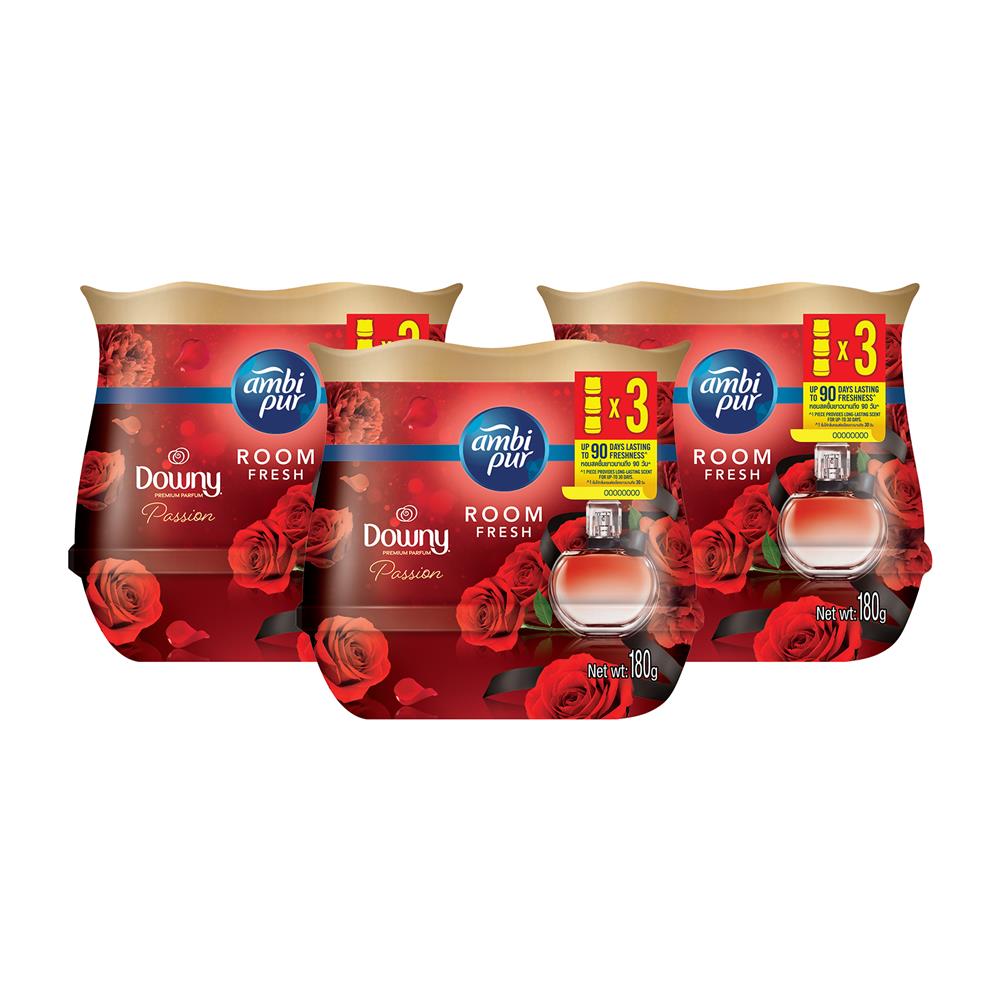 เจลปรับอากาศ AMBIPUR 180 กรัม PASSION (แพ็ก 3 ชิ้น)