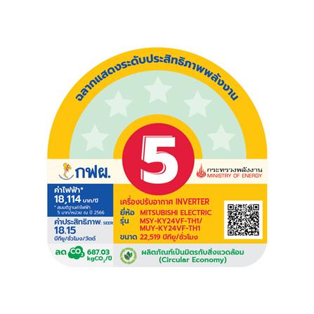 แอร์ผนัง MITSUBISHI MSY-KY24VF 22519 บีทียู อินเวอร์เตอร์_2