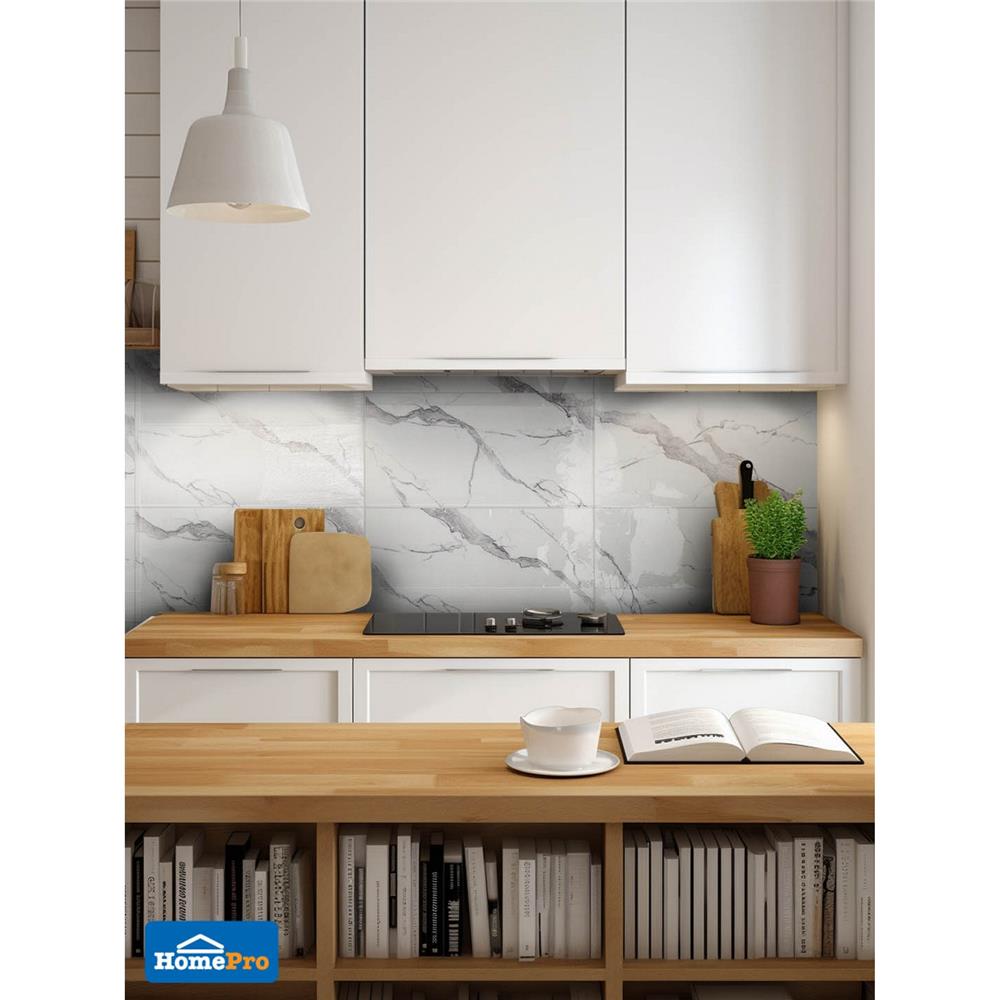 กระเบื้องผนัง 40x80 ซม. TARA เรอัล ไวท์ 1.28 ตร.ม.