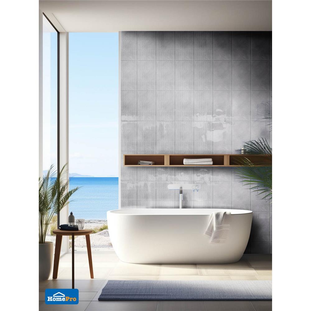 กระเบื้องผนัง 10x16 นิ้ว DURAGRES ลาร่า เกรย์ A 1 ตร.ม.