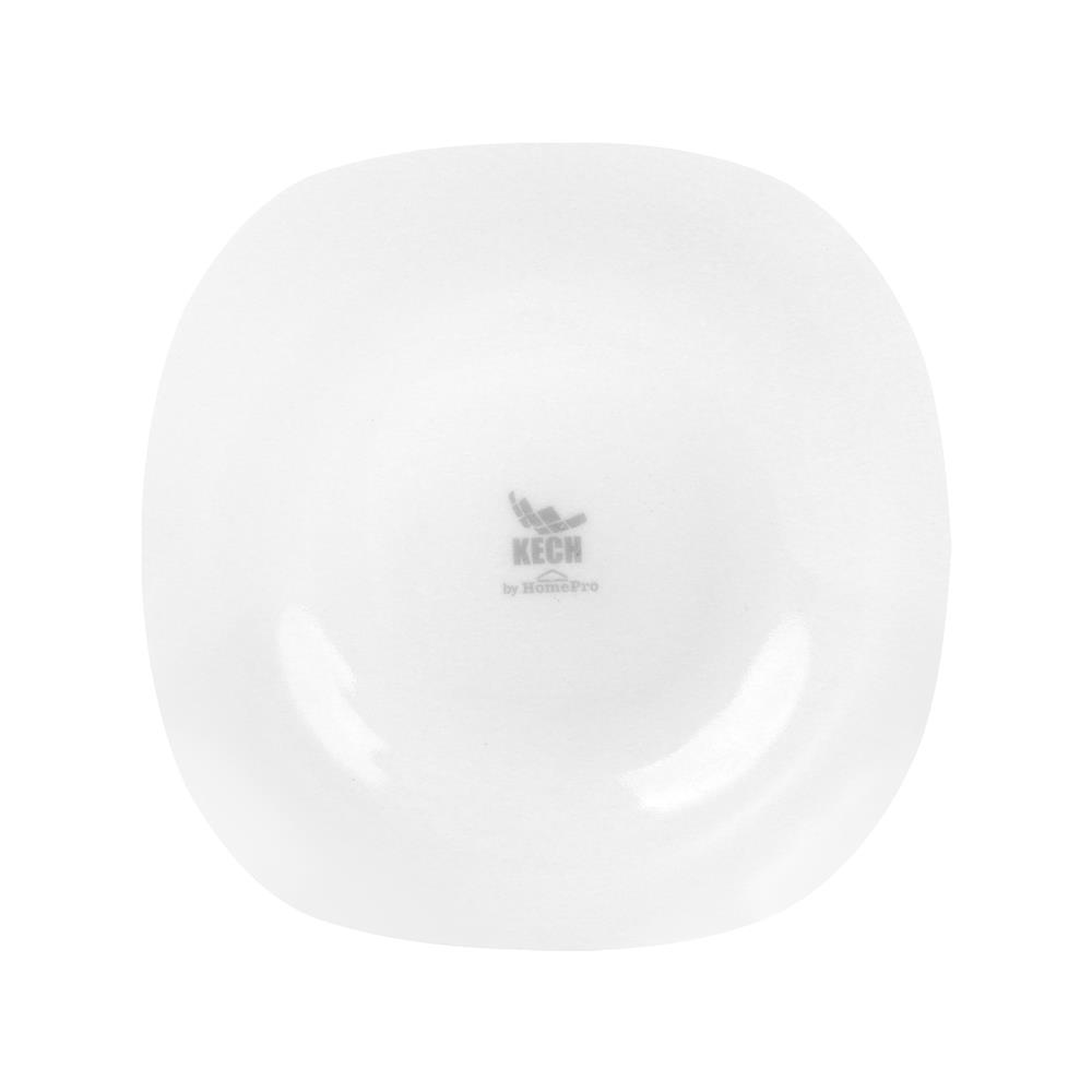 จานตื้น แก้วโอปอล 8 นิ้ว KECH AURA SQUARE