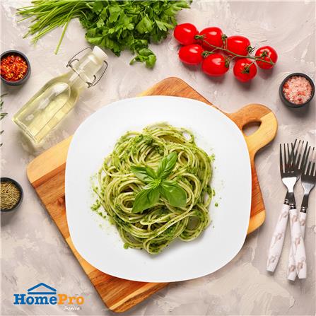 จานตื้น แก้วโอปอล 8 นิ้ว KECH AURA SQUARE_3