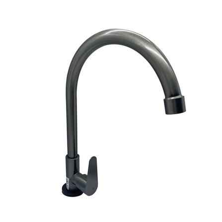 ก๊อกซิงค์เดี่ยวเคาน์เตอร์ LUZERN LS-1305K สีเทา