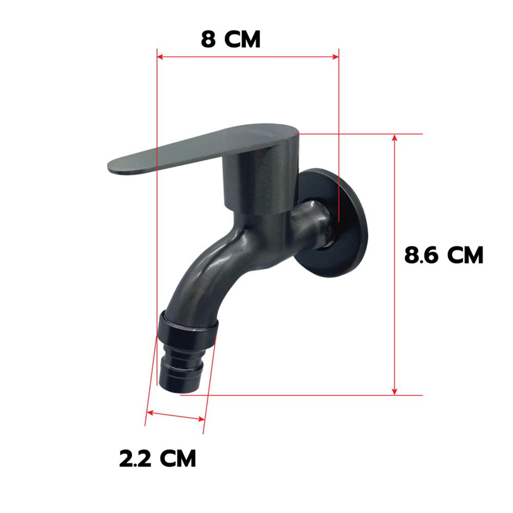 ก๊อกล้างพื้น 1 ทาง LUZERN LS-1302K สีเทา