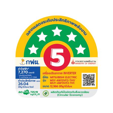 แอร์ผนัง MITSUBISHI MSY-AW13VF2 12966 บีทียู อินเวอร์เตอร์_2