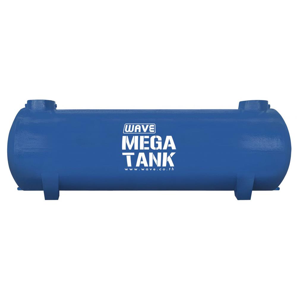 ถังเก็บน้ำใต้ดินไฟเบอร์กลาส ทรงแคปซูล WAVE WWU2010-10000 ลิตร สีน้ำเงิน