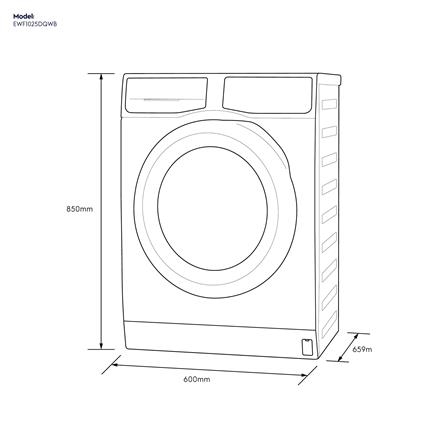 เครื่องซักผ้าฝาหน้า ELECTROLUX EWF1025DQWB 10 กก. สีขาว_5