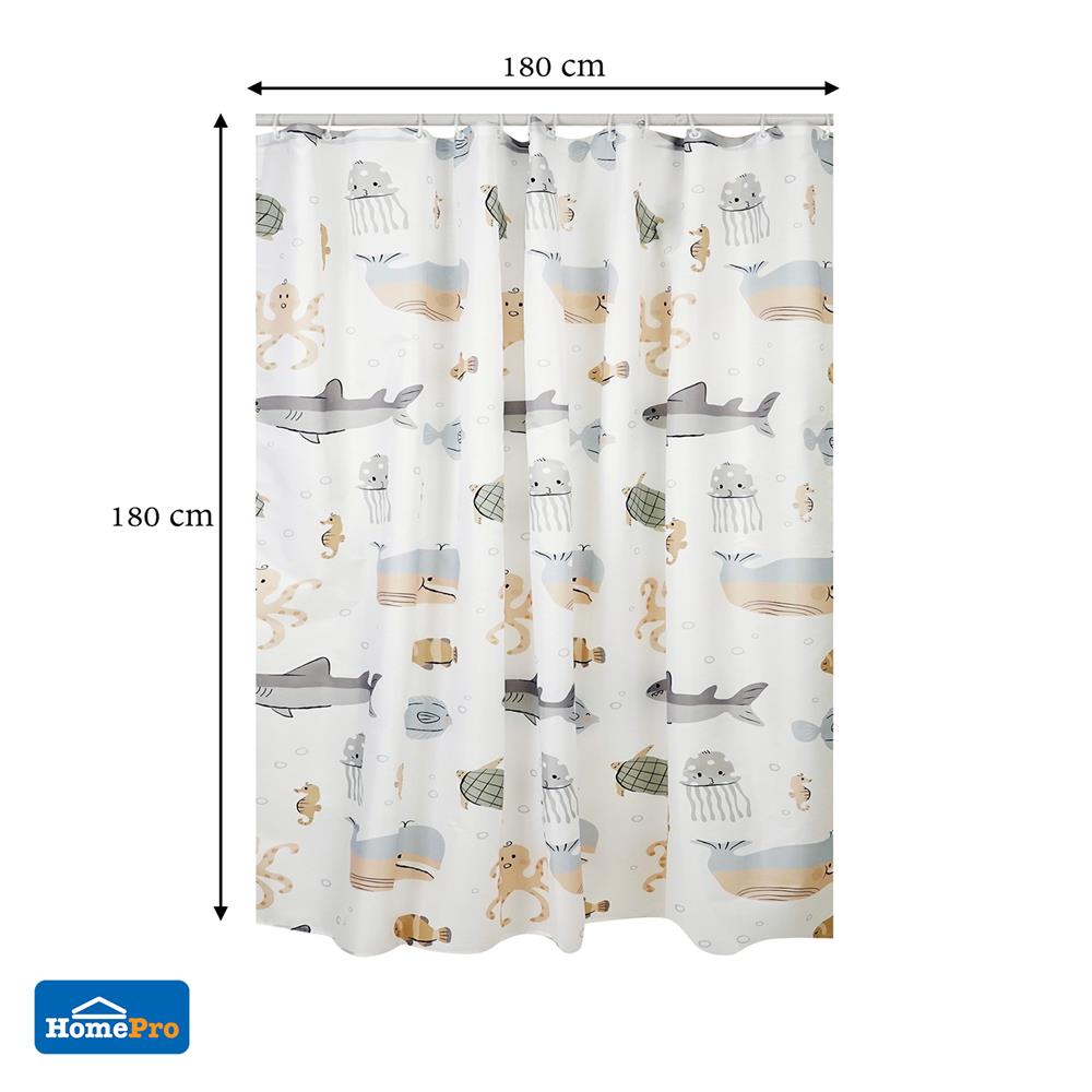 ม่านห้องน้ำ POLYESTER MOYA ACS23464A 180X180 ซม.