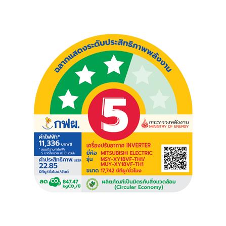 แอร์ผนัง MITSUBISHI MSY-XY18VF 17742 บีทียู อินเวอร์เตอร์_2