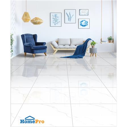 กระเบื้องพื้น 50x50 ซม. DURAGRES โมกิ มาร์เบิล ขาว A 1.5 ตร.ม._2