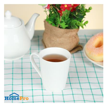 ถ้วยหู PORCELAIN 350 มล. KECH SNOW CONE สีขาว_4