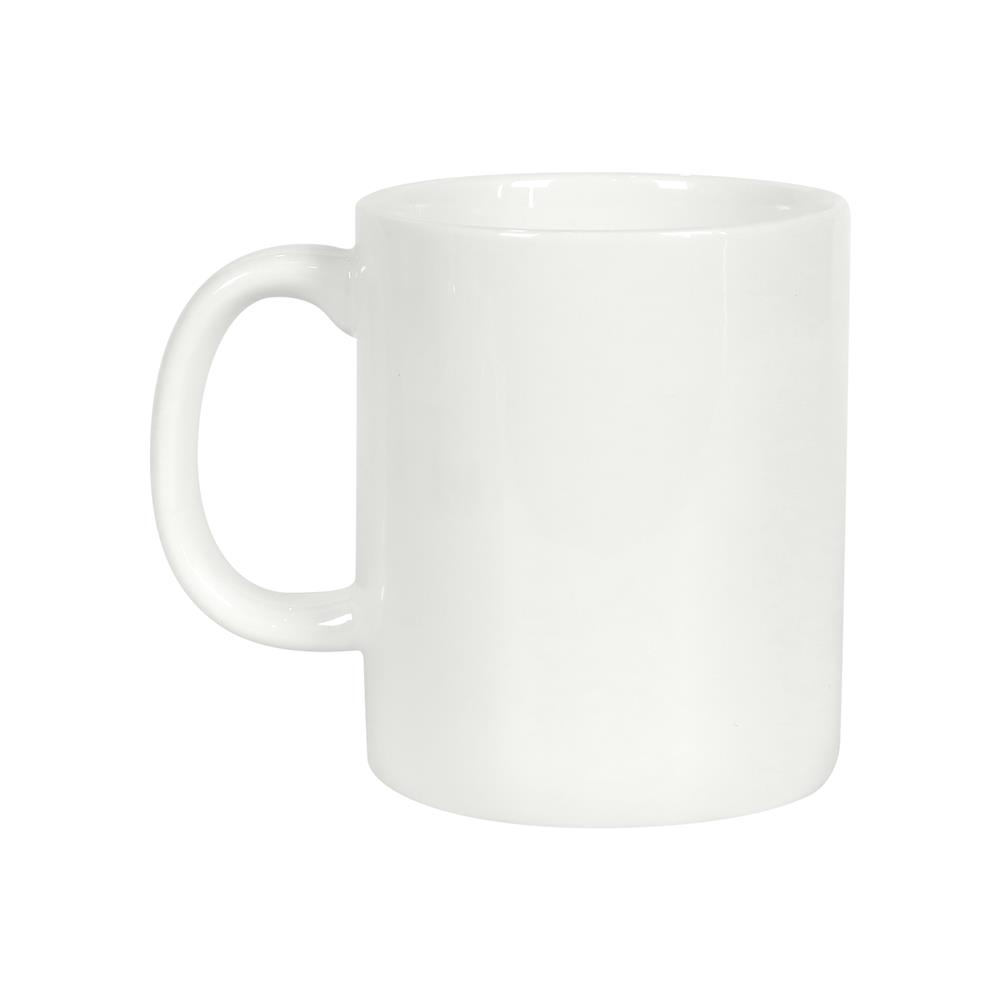 ถ้วยหู PORCELAIN 350 มล. KECH SNOW BASIC สีขาว