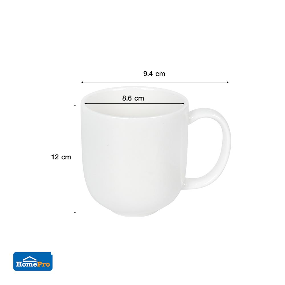 ถ้วยหู PORCELAIN 350 มล. KECH SNOW CUTE สีขาว