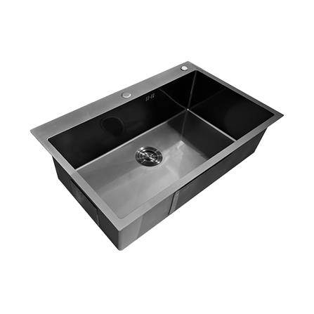 ซิงค์ฝัง 1 หลุม TECNOPLUS TNP 805022 BLACK สีดำ_1