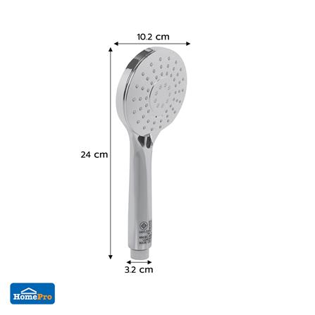 หัวฝักบัวสายอ่อน 3 ระดับ MOYA MY-324HC สีเงิน_4