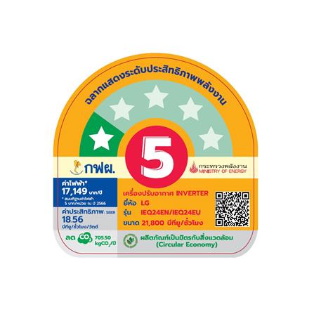 แอร์ผนัง LG IEQ24EN.KU1 21800 บีทียู อินเวอร์เตอร์_4
