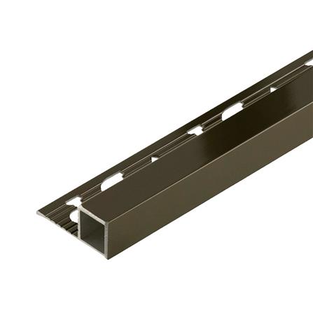 คิ้วอะลูมิเนียมแบบเหลี่ยม DP 14 มม. 2 ม. สีโอ๊คไฮกลอส_0