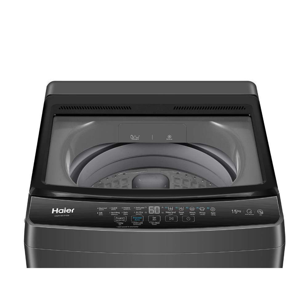 เครื่องซักผ้าฝาบน HAIER HWM150-316S6 15 กก. สีเทา