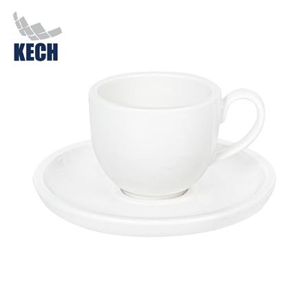 ชุดถ้วยกาแฟ PORCELAIN 90 มล. KECH SNOW CUTE สีขาว_0