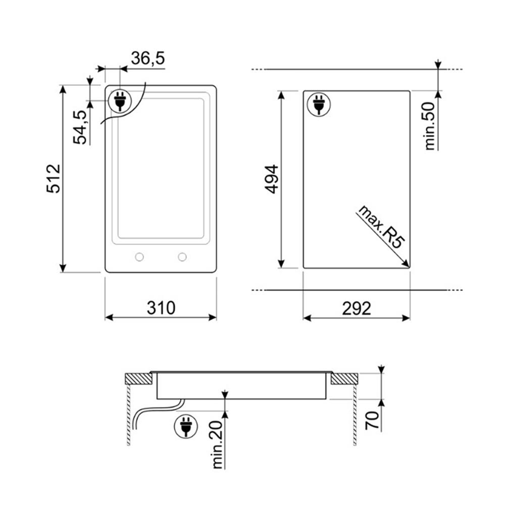 เตาฝังย่าง SMEG PGF30T-1 30 ซม.