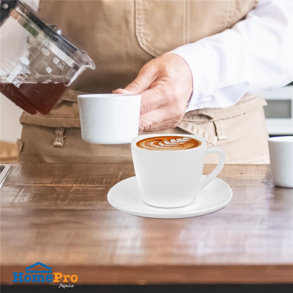 ชุดกาแฟเหลี่ยม แก้วโอปอล KECH AURA SQUARE 220 มล.