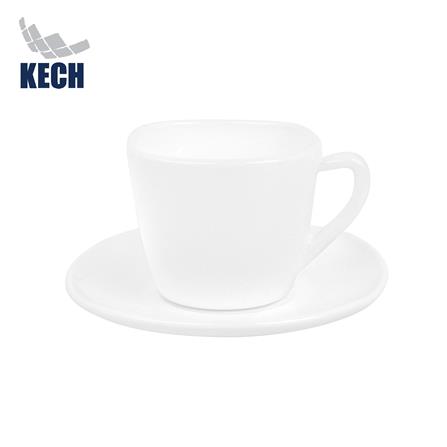 ชุดกาแฟเหลี่ยม แก้วโอปอล KECH AURA SQUARE 220 มล.