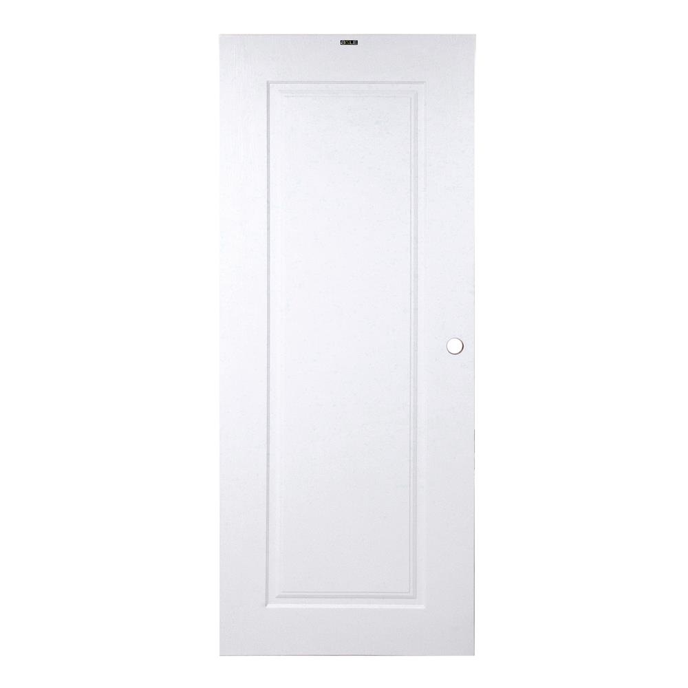 ประตูภายนอก UPVC AZLE PZN4 80X200 ซม. สีขาว เจาะลูกบิด
