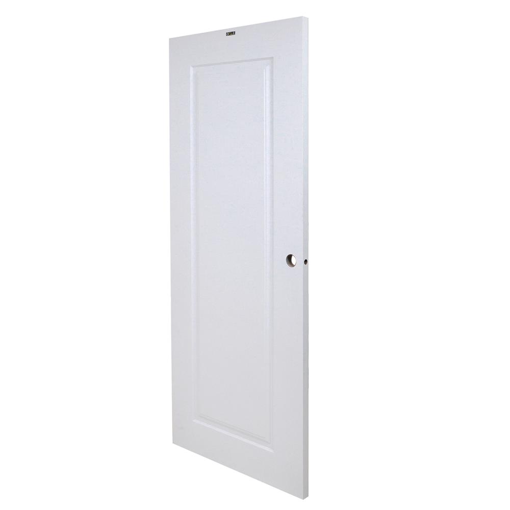 ประตูภายนอก UPVC AZLE PZN4 80X200 ซม. สีขาว เจาะลูกบิด