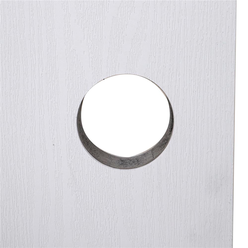 ประตูภายนอก UPVC AZLE PZN4 80X200 ซม. สีขาว เจาะลูกบิด